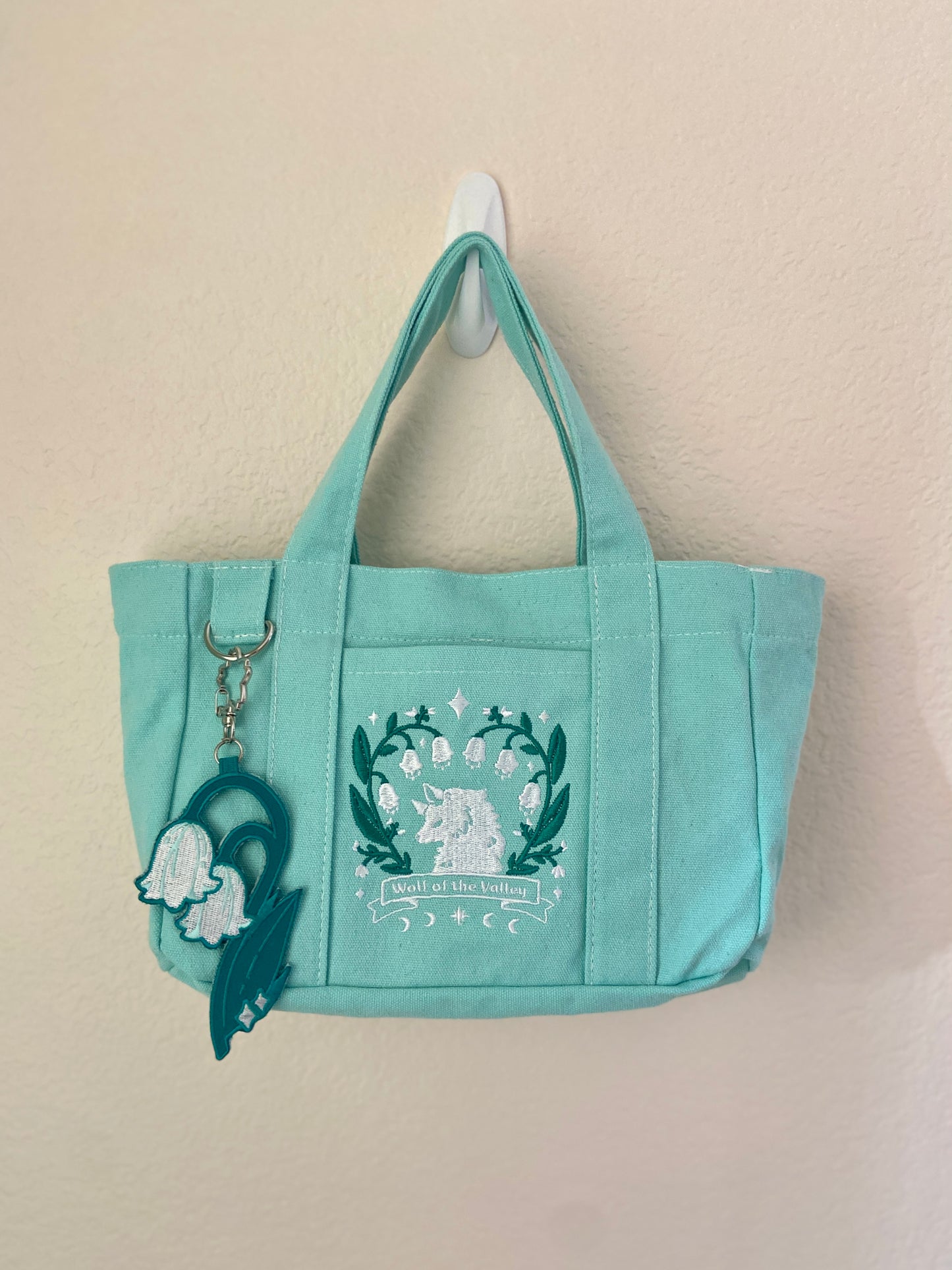 Wolf of the Valley Embroidered Mini Tote